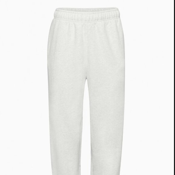 Aritzia Tna Cozy Fleece Mega Sweatpant Jogger Size S, Heather Cloud White - Picture 8 of 16